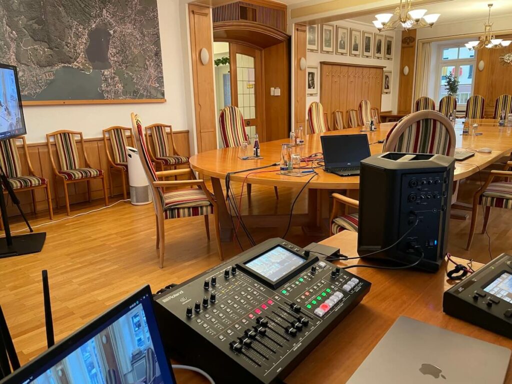 Tegernsee council meeting live broadcast from the town hall