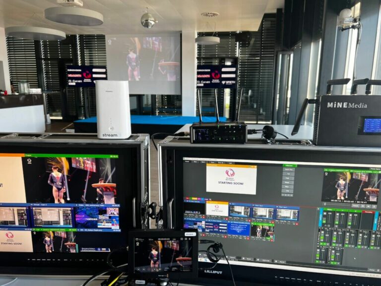 Livestream Übertragung bei den European Gymnastics