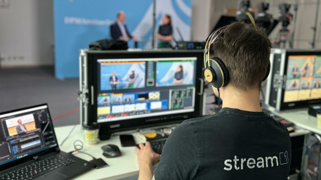 Remote-Regie-Technologie (REMI) für Live-Streaming und hybride Events – Stream1 München